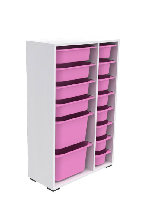 Hanah Home Armario Multiusos Blanco y Rosa Hanah Home Armario Multiusos Blanco y Rosa